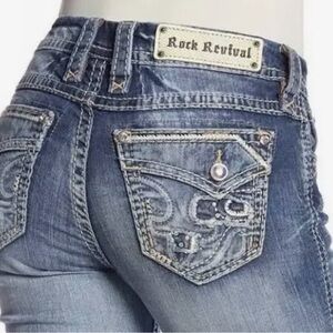 Rock Revival Women's Faded Blue Skinny Jeans